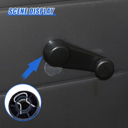 YoRise 76980 Car Window Handle Retainer Clip, Metal Automotive Door Window Handle Crank Fixing Clip Replacement, Vehicle Glass Lifter Handles Repair Assortment for Most Cars(8PCS) - size: 8PCS