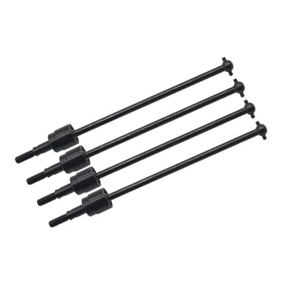 RC Car Accessories for HSP 94111 94108 94170 1/10 rc Car Replacement Parts 4Pcs Steel Dogbone Drive Shaft Wheel Axle 08029 02033 Black