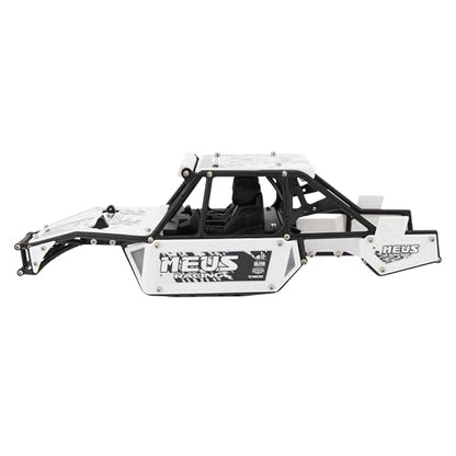 MEUS RACING Mantis24 Body with Roll Cage for Axial 1/24 SCX24 RC Crawler (White) - color: White