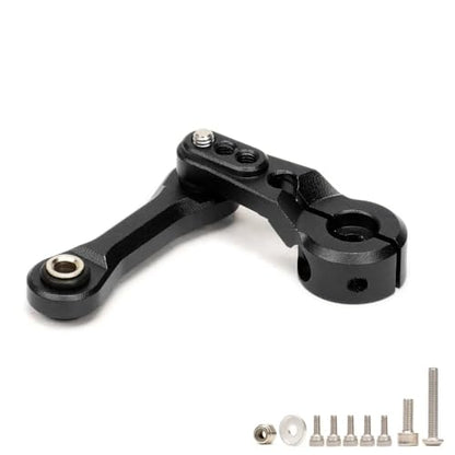 Aluminum 25T Servo Horn & Steering Linkages Tie Rod for Arrma 1/7 Infraction Felony Limitless 1/8 KRATON Notorious Outcast Talion and EXB Cars Upgrades Part,Replace #AR340061 AR330230(Black) - color: Black