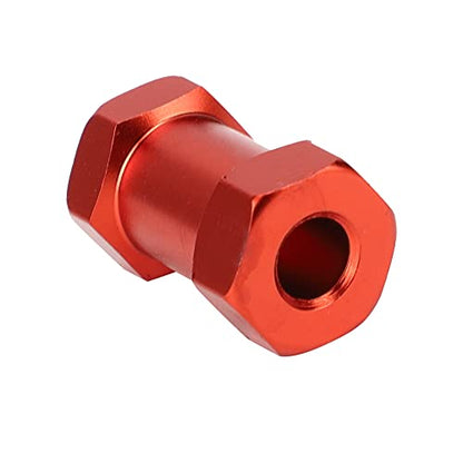 Generic 20mm Extension Wheel Hub Hex Drive Adapter, Durable Aluminium Alloy, Easy Install for 1/10 RC Drift Cars, 4PCS, SilverRedBlack (Red) - color: Red