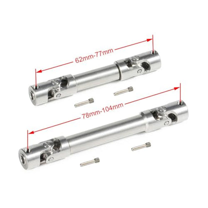 RC Car Transmission Shaft For Axial 1/18 For UTB18 For Capra For Unlimited For Trail Buggy Upgrade Drive Shaft Universal Joint Driveshaft RC Rock Crawler Car Parts(Set) - size: Set
