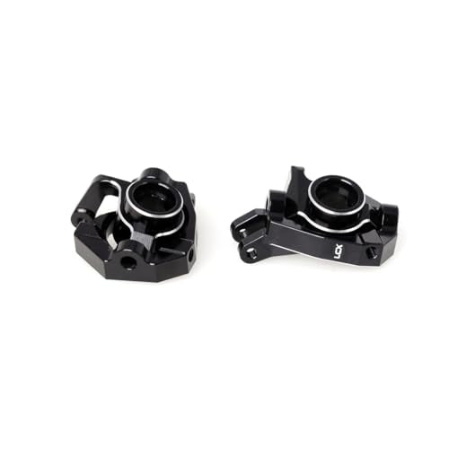 LCX Racing 1/10th RC Crawler Car CNC Aluminum Front Spindle and Carrier Set Steering Knuckle for Losi Lasernut U4 4X4, Upgrades Parts Accessories