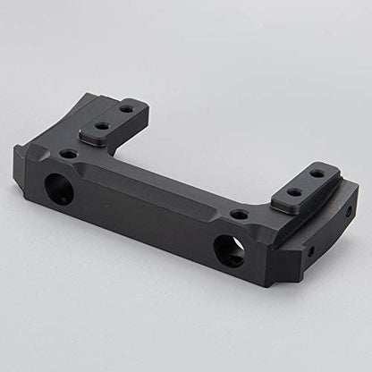 Metal Front Plate Bumper Mount for AXIAL SCX10 II 90046 1/10 RC Crawler Car (Black) - color: Black