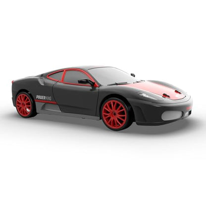 Remote Control Car RC Drift Car 2.4GHz 1:24 Scale 4WD High Speed RC Cars Vehicle with LED Lights Drifting Tires Racing Sport Toy Cars for Adults Boys Girls Kids Gift - color: Black