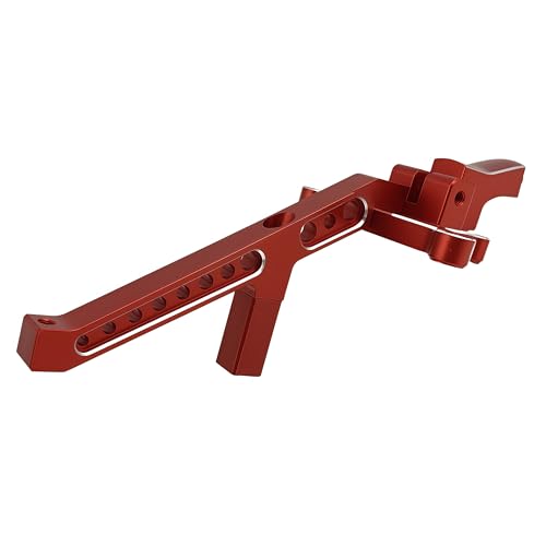 Aluminum Front Chassis Brace for 1/8 Sledge 4WD RC Truck (Red) | Alloy,95076-4,9520,Monster Truck,Upgrade Parts,CNC Machined,High Strength,Precision Fit,Wear Resistant - color: Red
