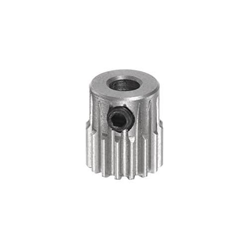 HARFINGTON Pinion Gear 3mm Bore 16T Mod 0.5 Stainless Steel Spur Diff Differential Motor Gear RC Car Replacement Parts - style: 16T