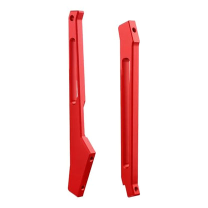 Chassis Brace Set Front Rear Brace for Arrma 1/7 Fireteam Mojave Talion 6S EXB RTR Upgrades Part Red - color: Red