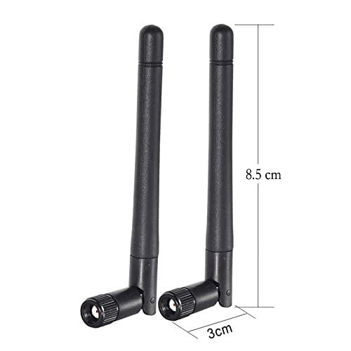 Bingfu Dual Band WiFi 2.4GHz 5GHz 5.8GHz 3dBi MIMO RP-SMA Male Bluetooth Antenna (2-Pack) for PC Computer WiFi Router Wireless Network Card USB Adapter Security IP Camera Video Surveillance Monitor - color: （RP-SMA Male）Antenna 2-Pack