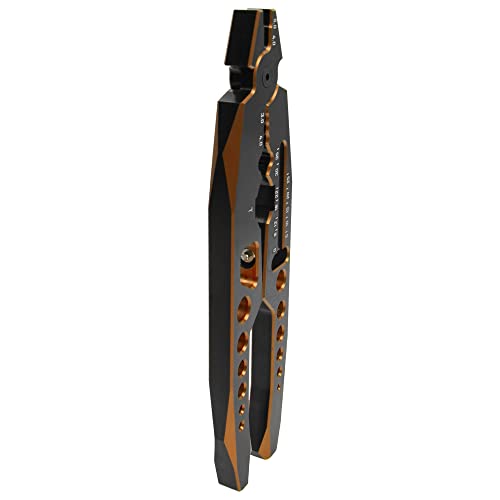 RC Shock Absorber Pliers RC Multifunction Pliers RC Rod Ends Disassemble Tools & Small Cross Socket Spanner Compatible with Traxxas Arrma Axial Losi Redcat HSP 1/8 1/10 RC Car Truck (Golden) - color: Golden