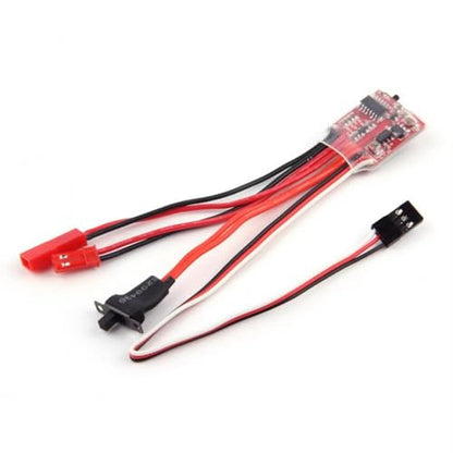Bidirectional 30Ahm Brushed ESC with Brake Mode for Cars Boats Models & Thermal Overload Protections Brake Switchable Motor Controller