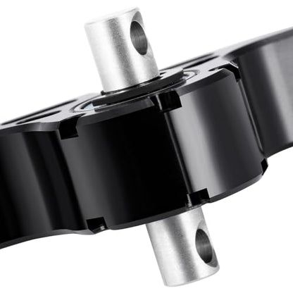 RCHUBAM RC Extend Driveshaft Axle Connector Aluminum Splitter Bridge Connector Replacement Parts for 1/14 Tamiya Trailer Tractor Truck RC Crawler Car