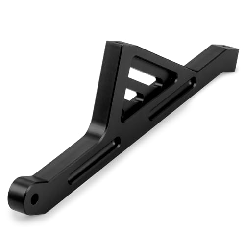 MOHERO Aluminum Alloy RC Rear Chassis Brace for 1/5 LOSI 5IVE-T 2.0 RC Truck Upgrade Part (Black) - color: Black - Rear