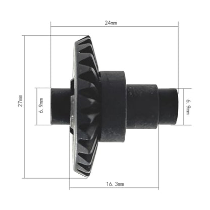 Overdrive Bevel Gear Set 27T/8T for 1/10 RC Crawlers, Differential Gear Compatible with Axial AR44 / AR45 & Capra Currie F9 Axles - size: 27/8T