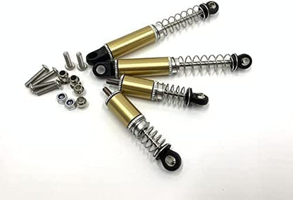 WR02CB Crasshopper All-Metal Shock Absorber Aluminum Shocks 4pcs for 1/12 1/10 RC Tamiya 58346-60A 1/10 RC The Grass Hopper 2WD Off-Road Buggy Tamiya Comical Glass Hopper WR-02CB Hornet Chassis