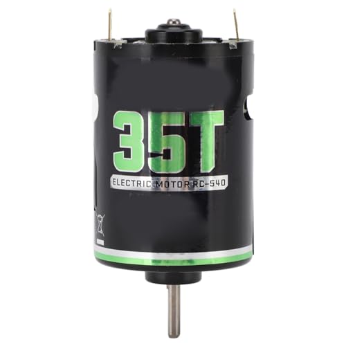 20T Brushed Motor 540 with Blue Heatsink | Replacement for 1/10 RC Off Road Truck, Climbing Buggy, Racing Car (35T) - size: 35T