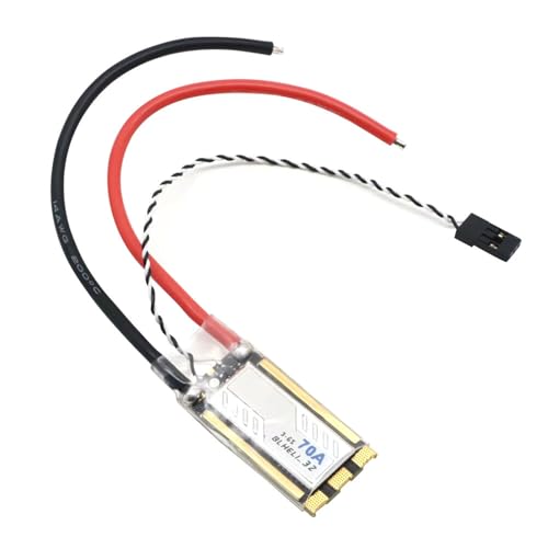 AM32 70A BLHeli_32 32Bit Single Brushless ESC 3-6S Current Meter Sensor for RC Airplane FPV DIY RC Parts (70A) - size: 70A