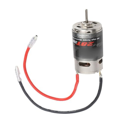 390 RC Motor Stainless Steel Brushed Low Noise Black Brushed RC Motor for 1/16 RC Car