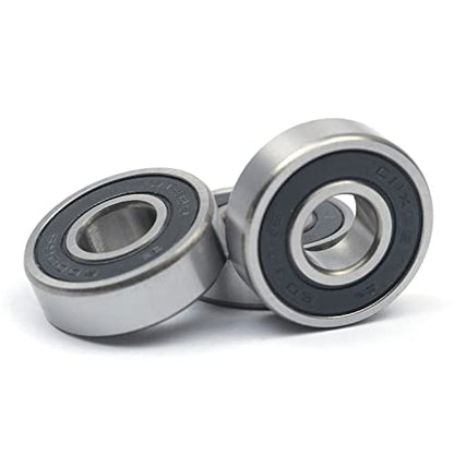 10 PCS 6000-2RS Double Rubber Sealed Deep Groove Ball Bearings 10x26x8mm, Deep Groove Ball Bearing ABCE-3 Pre-Lubricated, Chromium Bearing Steel (6000-2RS, 10) - size: 6000-2RS