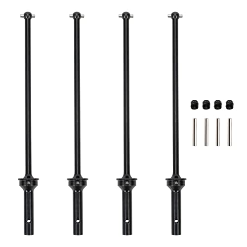 RCAWD CVD Driveshaft 183mm for ARRMA 6S, 1/8 Kraton 6S, Notorious 6S, Outcast 6S & 1/7 Fireteam 6S Upgrades Parts, #45 Steel Drive shafts Hop Ups for #AR220033#ARAC3985 Black - color: Black