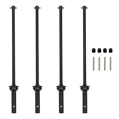 RCAWD CVD Driveshaft 183mm for ARRMA 6S, 1/8 Kraton 6S, Notorious 6S, Outcast 6S & 1/7 Fireteam 6S Upgrades Parts, #45 Steel Drive shafts Hop Ups for #AR220033#ARAC3985 Black - color: Black