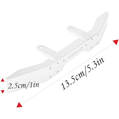 Metal Front Bumper & Trailer Hook Compatible with WPL B14 B24 B16 B36 C14 C24 HengLong Feiyue 1/16 RC Crawler Car