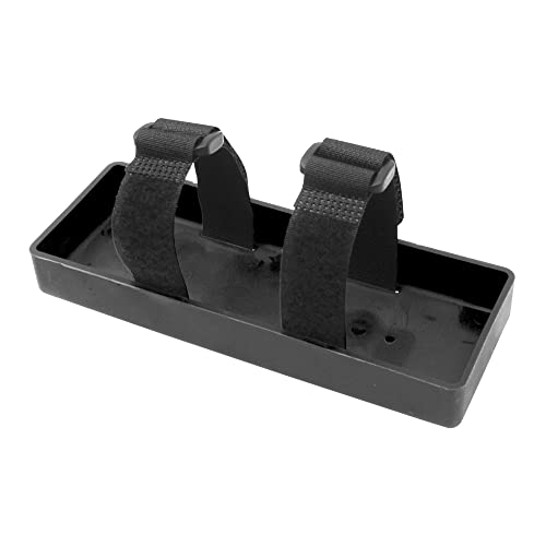 1Pcs ShareGoo Plastic RC Car Battery Tray Case for 2S Lithium & 7.2V NiMH Battery Compatible with Axial SCX10 RC4WD D90 Traxxas TRX-4 1/10 RC Car (Black) - color: Black