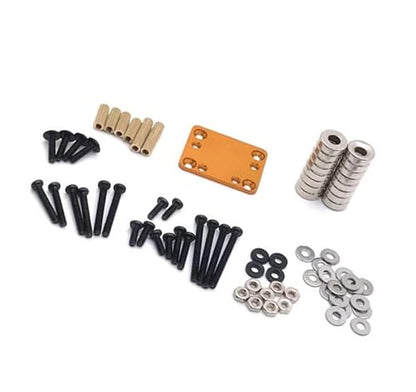 RC Crawlers Components For Wltoys 284131 P939 P929 K979 K999 K969 K989 For Kyosho For MINI-Q RC01 1/28 RC Car Body Post Magnet Invisible Fixed Mount Refit RC Car Upgrade Parts(Yellow) - color: Yellow