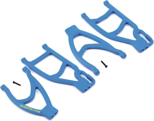 RPM R/C (Blue) Extended Rear Left & Right Suspension Arms For Traxxas Nitro Revo 3.3, 1/10 Summit, E-Revo 2.0 VXL, TRA56076-4,TRA53097-3, TRA86086-4