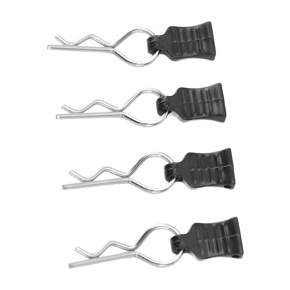 4pcs Premium RC Body Clips with Pull Tabs, R Pin Clips for RC Car - Upgrade and Replacement Parts for 124008 124010