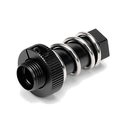 Aluminum Servo Saver Tube with Clamping Nut for Arrma 1/8 Kraton 6s Senton Talion Typhon 1/7 Infraction Mojave Upgrade Parts(Black) - color: Black