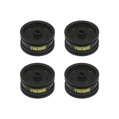 Brass 0.7" Wheel and Brass/Offset and 0.7‘’ Wheel Tire with Foam for SCX30 Cars Upgrade Parts 4pcs/Set (Brass 0.7" Wheel Offset) - color: Brass 0.7" Wheel Offset