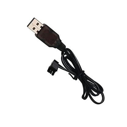Heyiarbeit SM-2P Positive USB Charging Cable for RC Car 7.2 V 250 mA Ni-MH Ni-CD Battery 2Pcs - size: SM-2P 2Pcs
