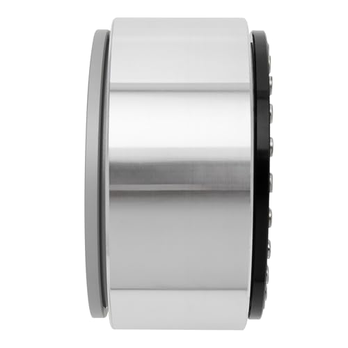 MEUS RACING 1.9 Beadlock Wheels Rims Deep-Dish Wheel for Axial SCX10 Traxxas TRX4 Vanquish VS4-10 Redcat Gen8 1/10 RC Crawler Upgrades (Style B, Silver) - color: Style B, Silver