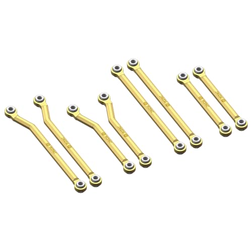 Brass High Clearance Chassis Links Set for 1/18 TRX4M Defender Bronco Crawler Truck - color: Brass
