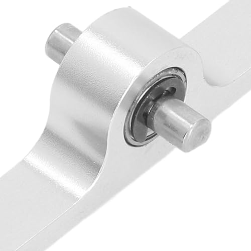 RC Transfer Case Assembly 70mm Aluminum Alloy Gearbox with 5mm Steel D Shaft for 110 Scale Crawler Upgrade Parts Compatible with SCX10 III Gen8 (Silver) - color: Silver