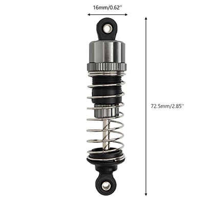 2 Pieces M16100A RC Aluminum Capped Shocks Absorber Assembly Spare Parts for 1:16 16889 16890 16890A 16889A HM161 RC Trucks - color: 2 Pcs