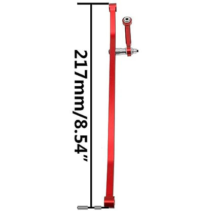 ShareGoo Metal Front Steering Linkage Set Steering Tie Rod #LOS241030 Compatible with 1/8 Losi LMT Soild Axle 4WD RC Monster Truck (Red) - color: Red