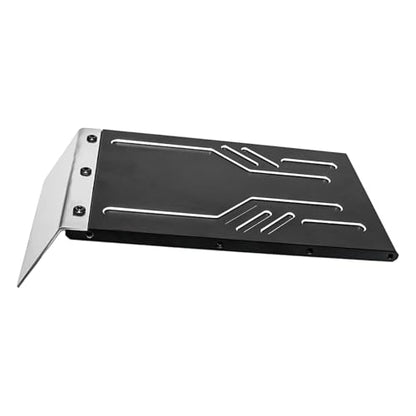 harayaa 1/7 RC Car Skid Plate Chassis Maintenance Replaces Guard Easy to Install Sturdy Protector Protection for RC Crawler 4WD, Black - color: Black