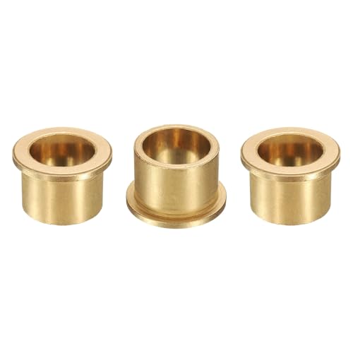 uxcell 3Pcs Flange Sleeve Bearings, 30mm Bore x 38mm OD x 30mm Length, Self-Lubricating Sintered Bronze Bushings - size: 30mm Bore x 38mm OD x 30mm Length