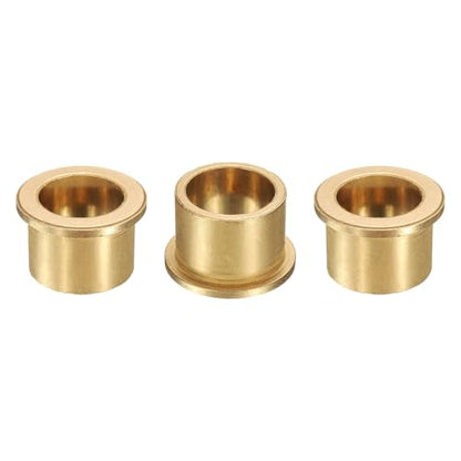 uxcell 3Pcs Flange Sleeve Bearings, 30mm Bore x 38mm OD x 30mm Length, Self-Lubricating Sintered Bronze Bushings - size: 30mm Bore x 38mm OD x 30mm Length