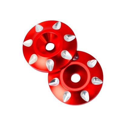 2Pcs Universal Metal RC M3 Rear Tail Wing Washer Fixed for 1/10 RC Off Road Buggy Monster Truck Racing Dift Car
