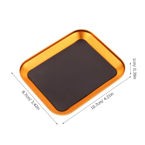 OUNONA Parts Bowl Aluminum Alloy Screws Holder Nut Storage Tool Rc Screw Tray Gasket Organizer Repair Tool