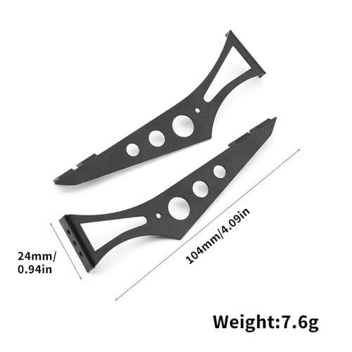 RC Car Toys Parts for HSP 94123 FW06 for Sakura 1/10 Metal Tail Wing Rear Spoiler RC On-Road for Racing for Rally Drift Car Upgrade Parts