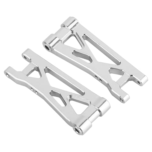 Aluminum Steering Knuckles, C Hubs Front Rear Shock Mount Suspension Arms Transmission Cover Wheel Hex for 1/24 Buggy Losi Micro-B Upgrade Set,8 Set (Silver) - color: Silver