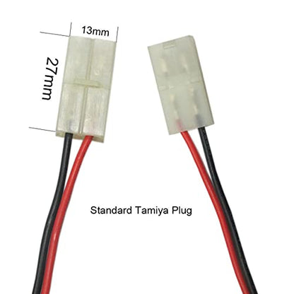 9.6V 1500mAh NiMH High Capacity Rechargeable RC Battery with Standard Tamiya Connector for RC Car Boats Robots and OTC Genisys 239180 & EVO Scan Scanner(2 Pack)