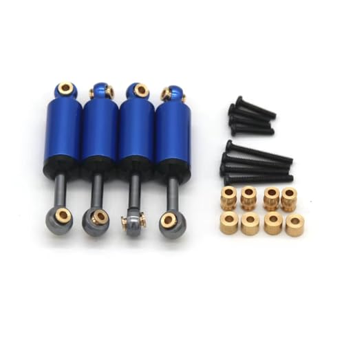 Compatible with FMS for FCX24 for Xiaoqi 1/24 RC Car Upgrade Modification Parts Accessories Built‑in for Spring Shock Absorber RC Assortment(Blue) - color: Blue