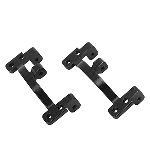 Dilwe 2Pcs RC Pull Rod Base Seat, Aluminum Alloy Pull Rod Base RC Accessories for WPL C24 C14 C14K C24K 1/16 RC Car Upgrade Parts RC Car Replacement Parts(Black)
