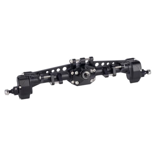 Vanquish F10 Portal Axles with CNC-Machined High-Strength Steel Gears, Aluminum CNC Vanquish F10 Axles for 1/10 RC Crawler Vanquish VS4-10 Axial SCX10 II Upgrades - color: Black