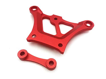 ATOP RC Front top Chassis Brace V2 for Losi 5ive-T/ 2.0 and Mini (Red)